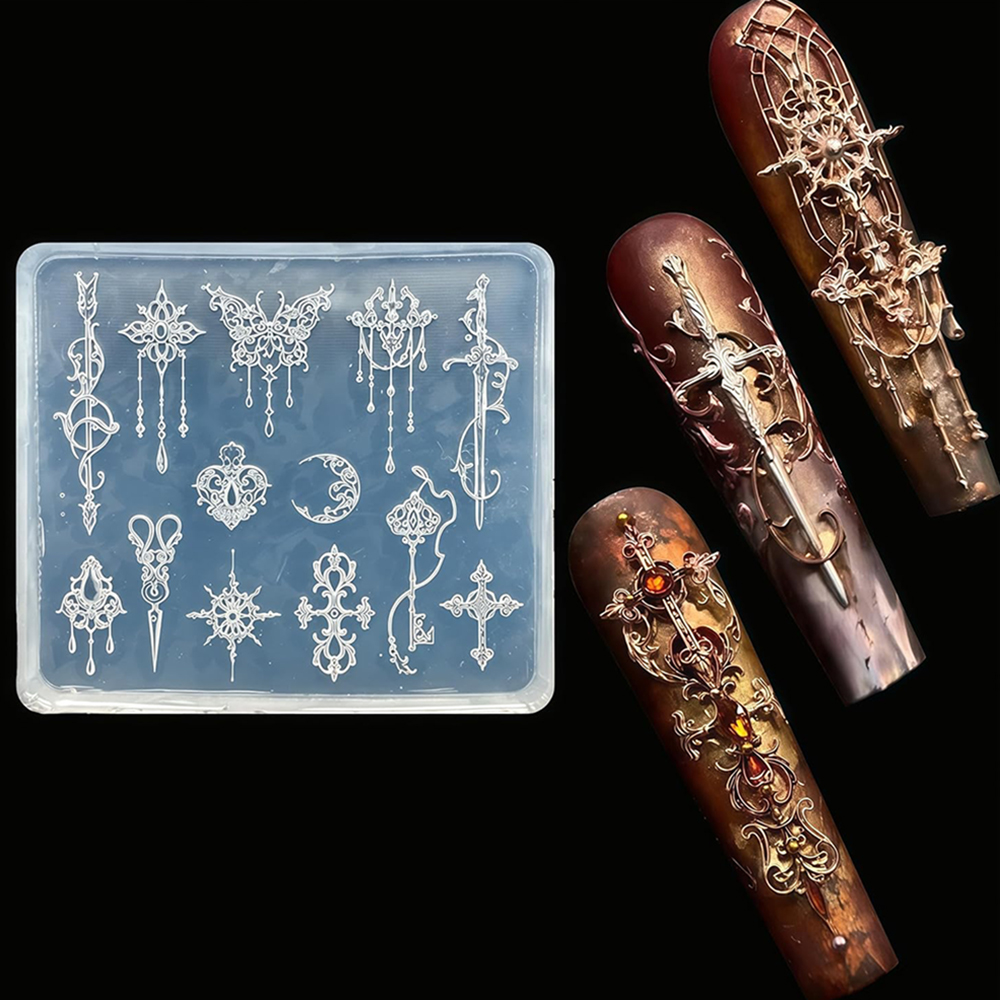 Resin Art Template - Pijl siliconen mal maan hars zwaard