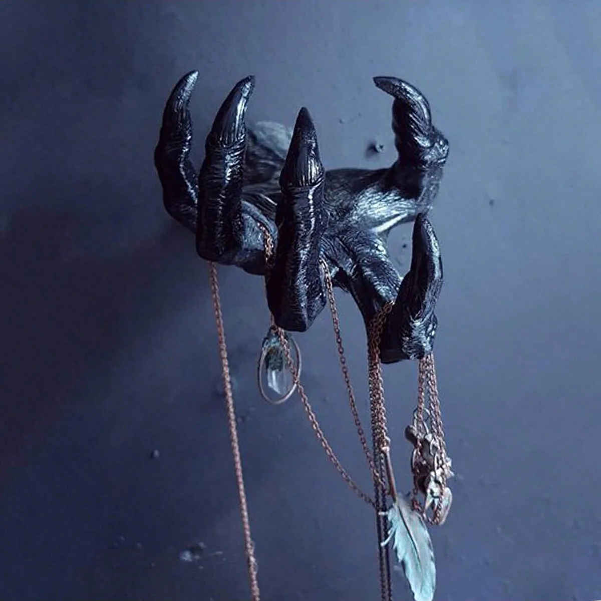 Resin Art Sculptures - Halloween Gothic Heks Hand Standbeeld Thuis