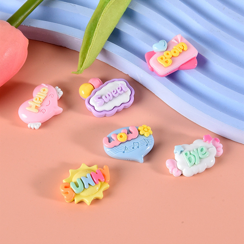 Resin Art Letter Keychain - 10/20/30 Stuks Leuke Letter Planar Hars