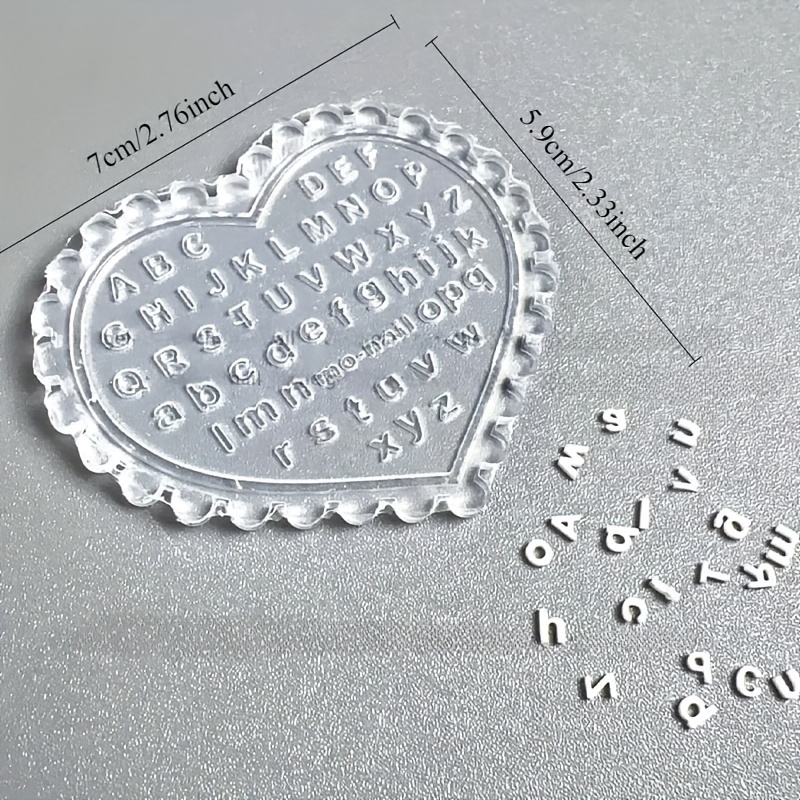 Resin Art Template - 1 stuk zelfgemaakte nagelkunst-lettervorm, snijset met