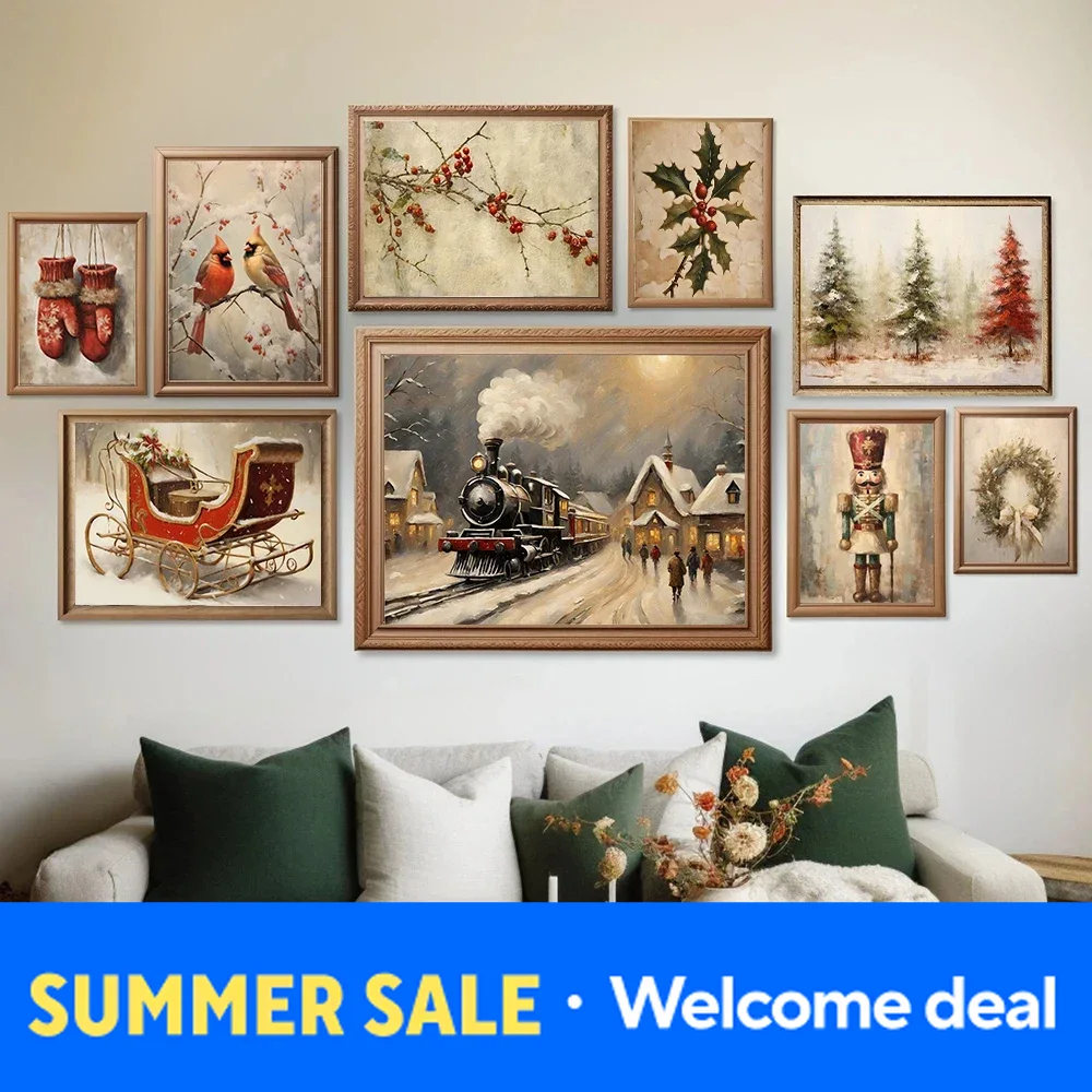 Resin Art Gallery - 2026 Kerst Galerij Muur Diamant Poster