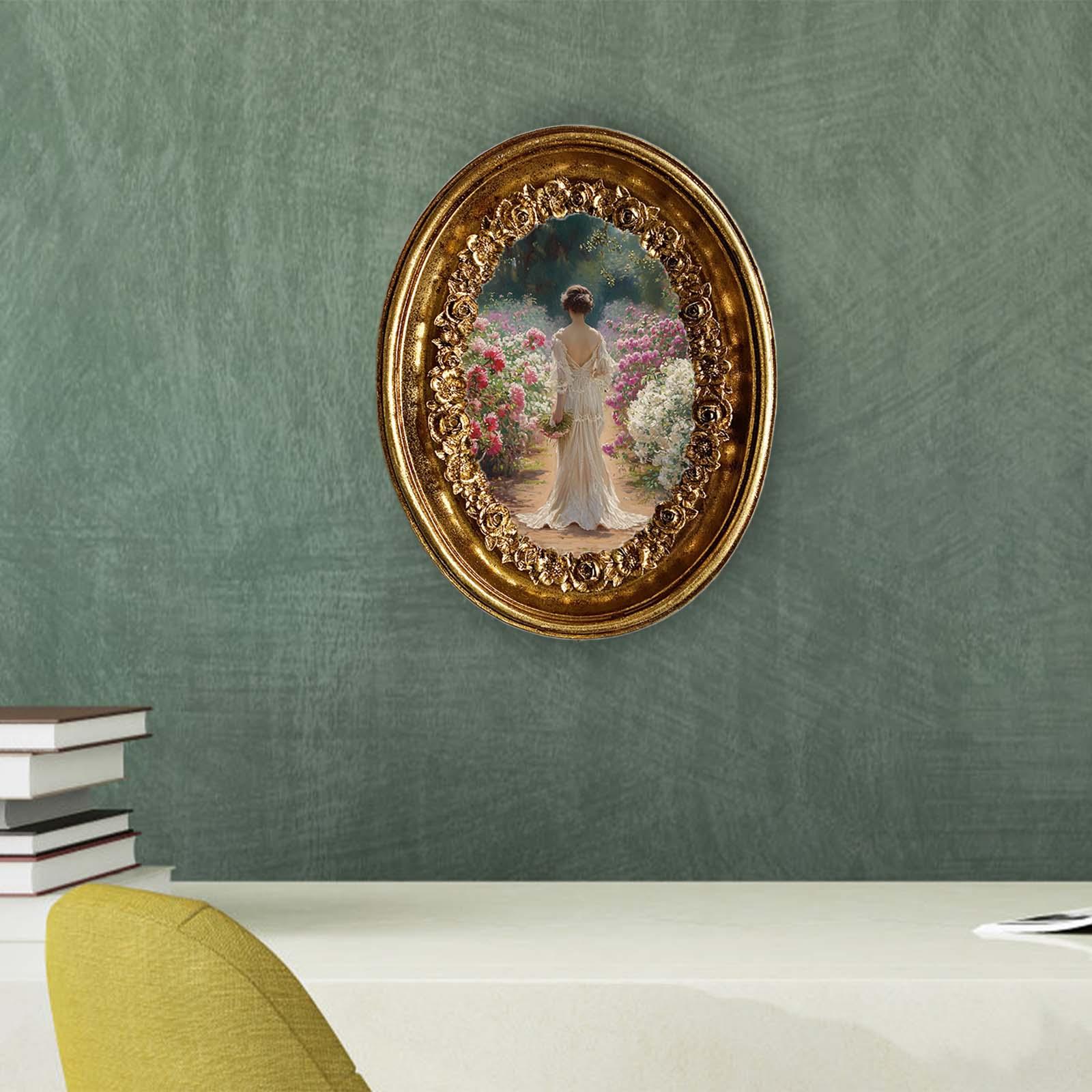 Resin Art Gallery - Vintage ovale fotolijst 5,8x7,3 inch Europese