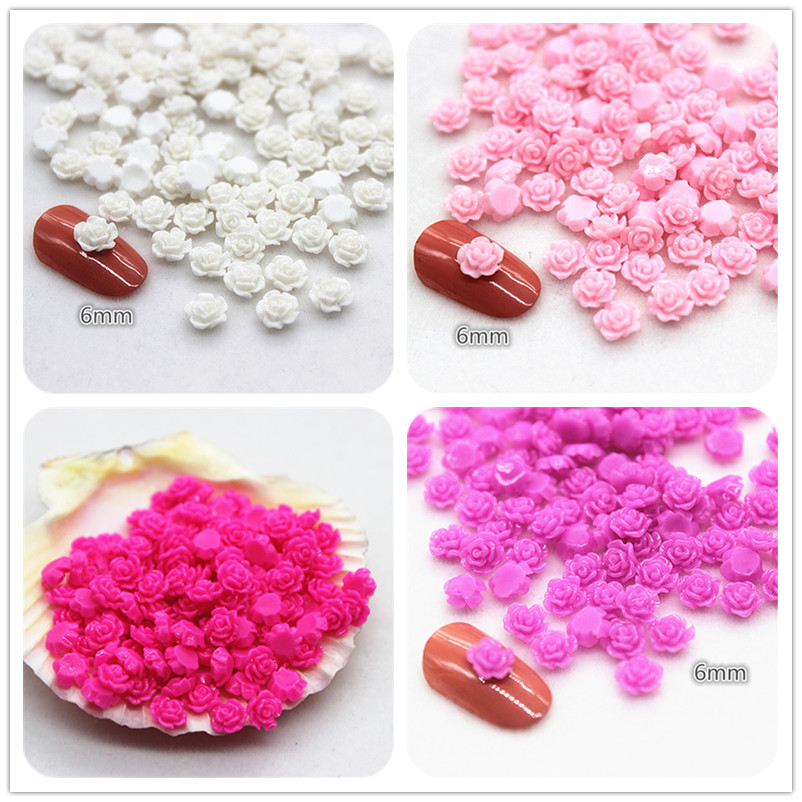 Resin Art Rose - 100 Pcs 6 Mm Hars Mini