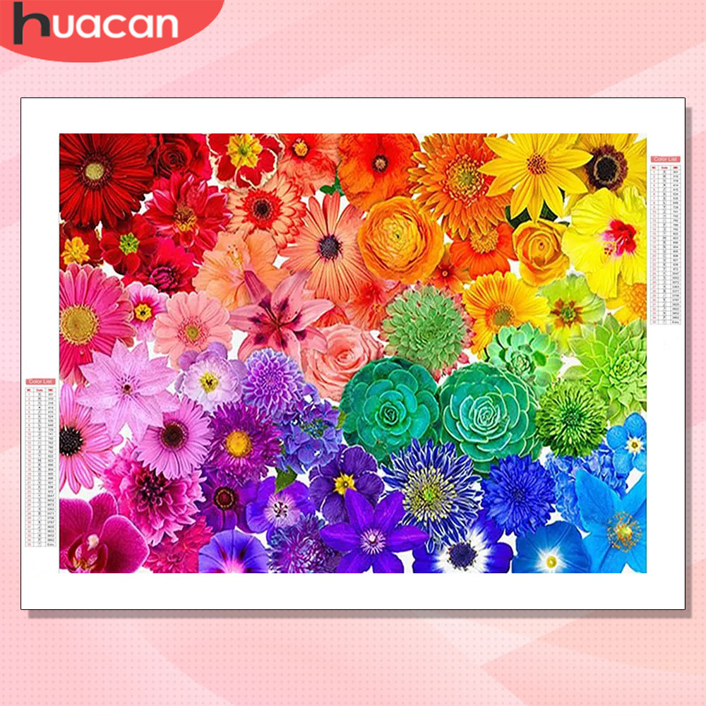 Resin Art Rose - HUACAN Diamond Art Kits Bloem Kleurrijke