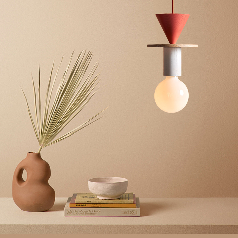 Resin Art With Wood - JUNIT Dia hanglamp moderne houten LED-hanglampen