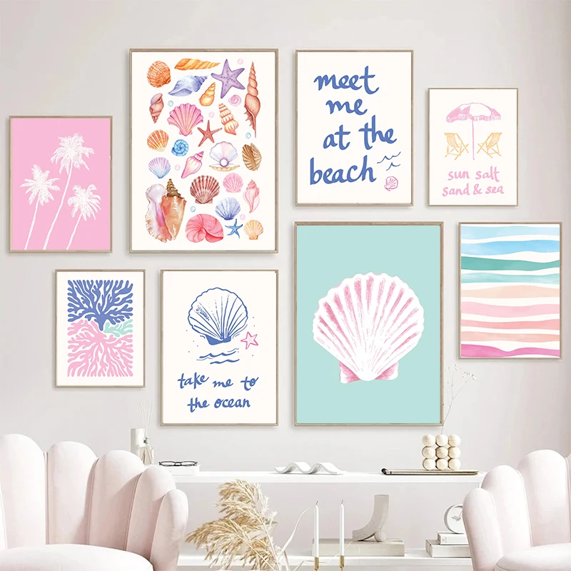 Resin Art Gallery - Kustgalerij Muurkunst Zomer Zee Kunstafdrukken Posters