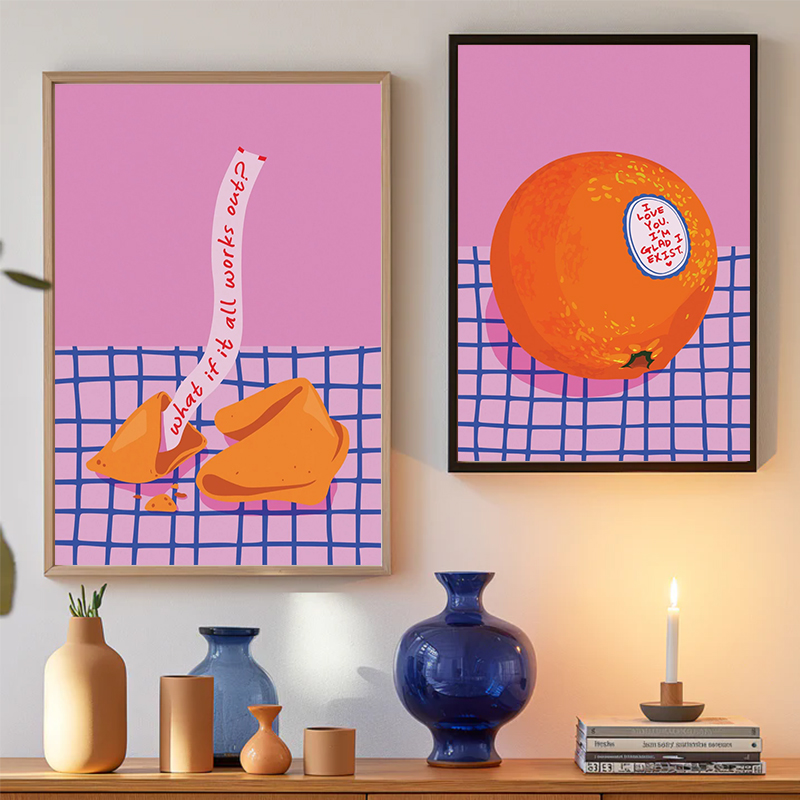 Resin Art What Is It - Roze blauwe diamantposter, wat als het