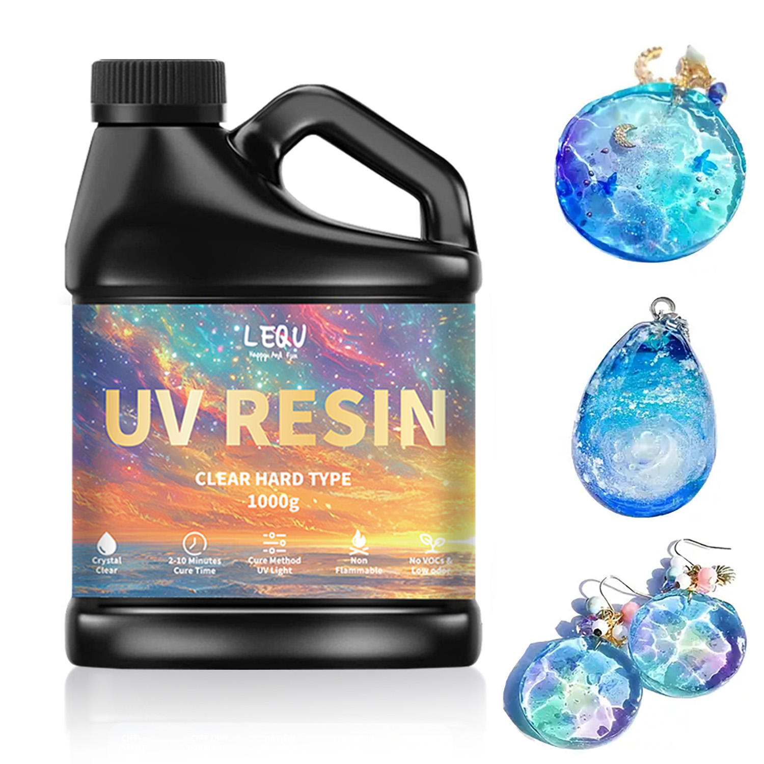 Resin Art Acrylic - 100/200/500/1000g UV Epoxyharslijm Hoge helderheid Sneldrogende
