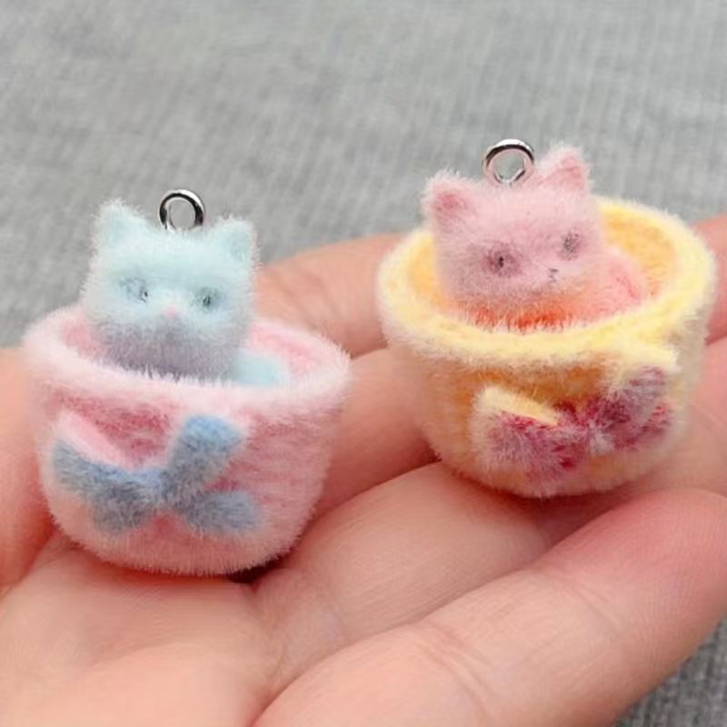 4 stuks 3D pluche hars kattenh - Resin Art Engagement recensie en prijs