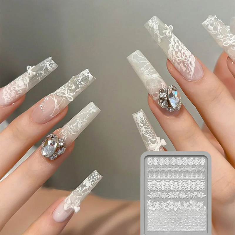 1pc Kant 3D Siliconen Nagel Ma - Resin Art Template recensie en prijs