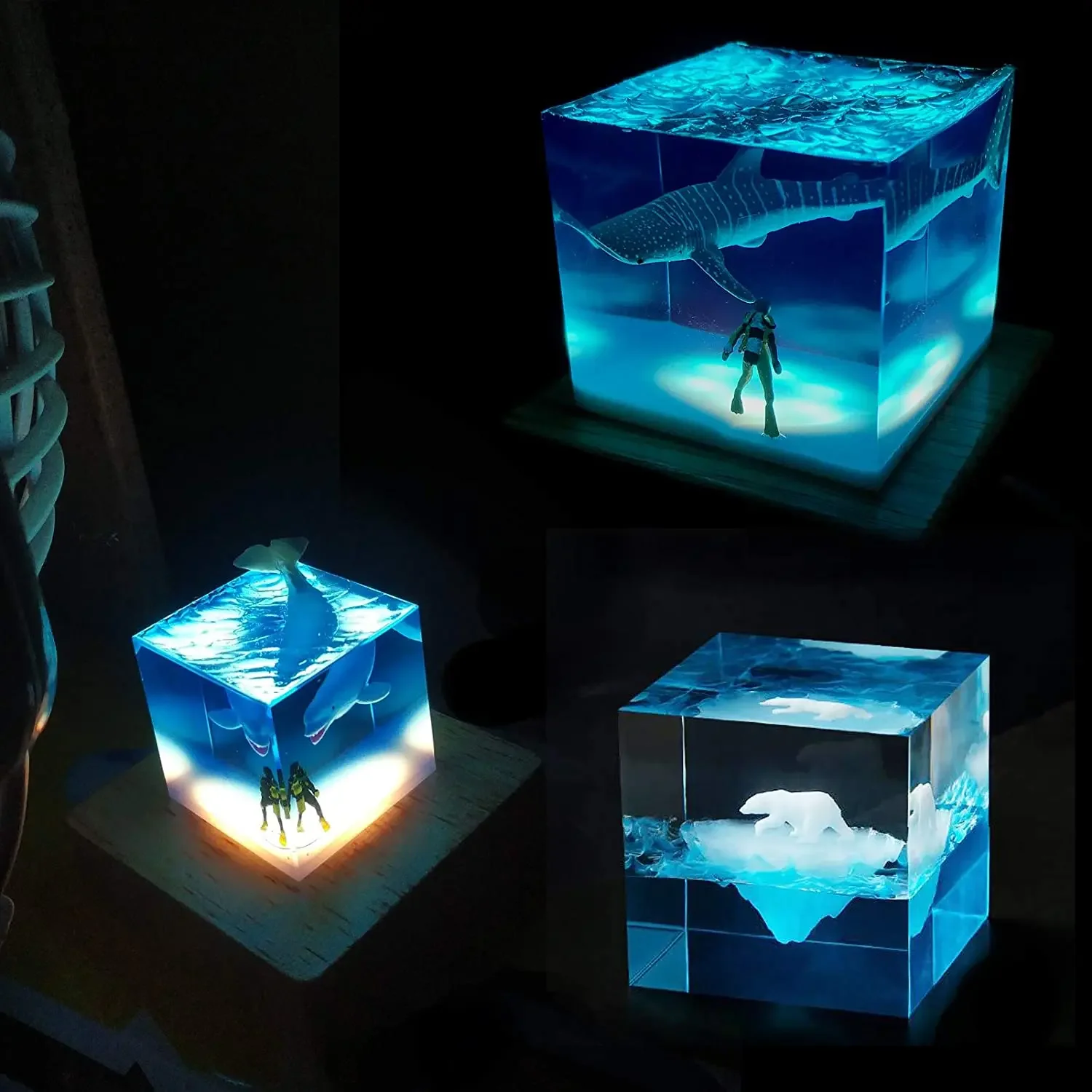 Vierkante lichte harsvorm, led - Resin Art With Wood recensie en prijs