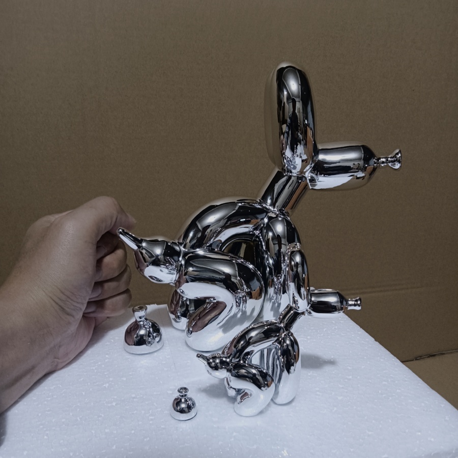 Moderne kunst squat ballon hon - Resin Art With Wood recensie en prijs