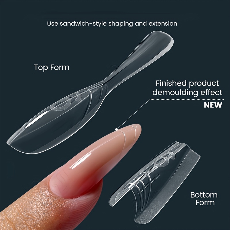 240 stuks dubbele nagelvormen  - Resin Art Template recensie en prijs