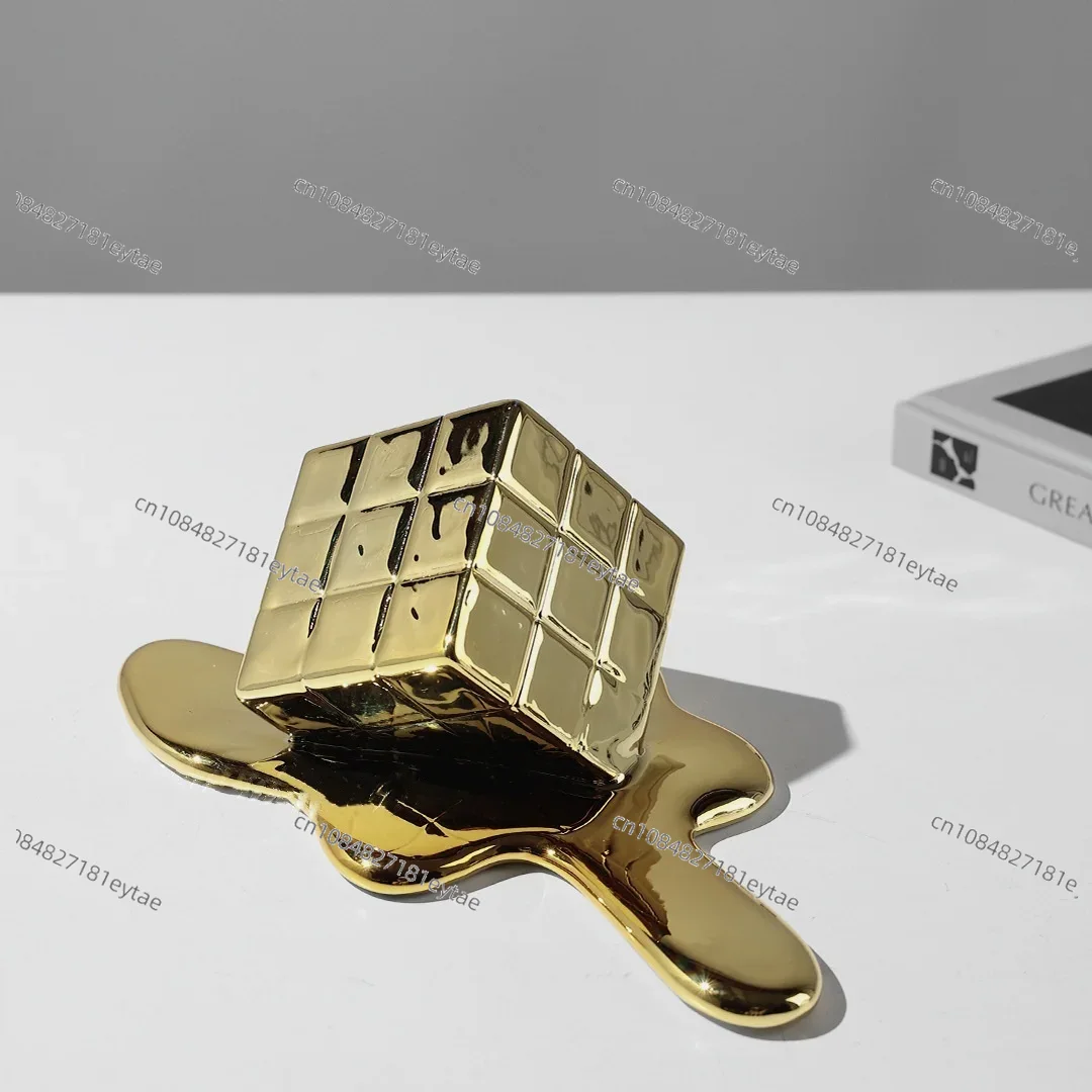 Gouden hars geometrische kubus - Resin Art Cube recensie en prijs