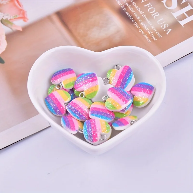 10 stuks kleurrijke hartvormig - Resin Art Engagement recensie en prijs