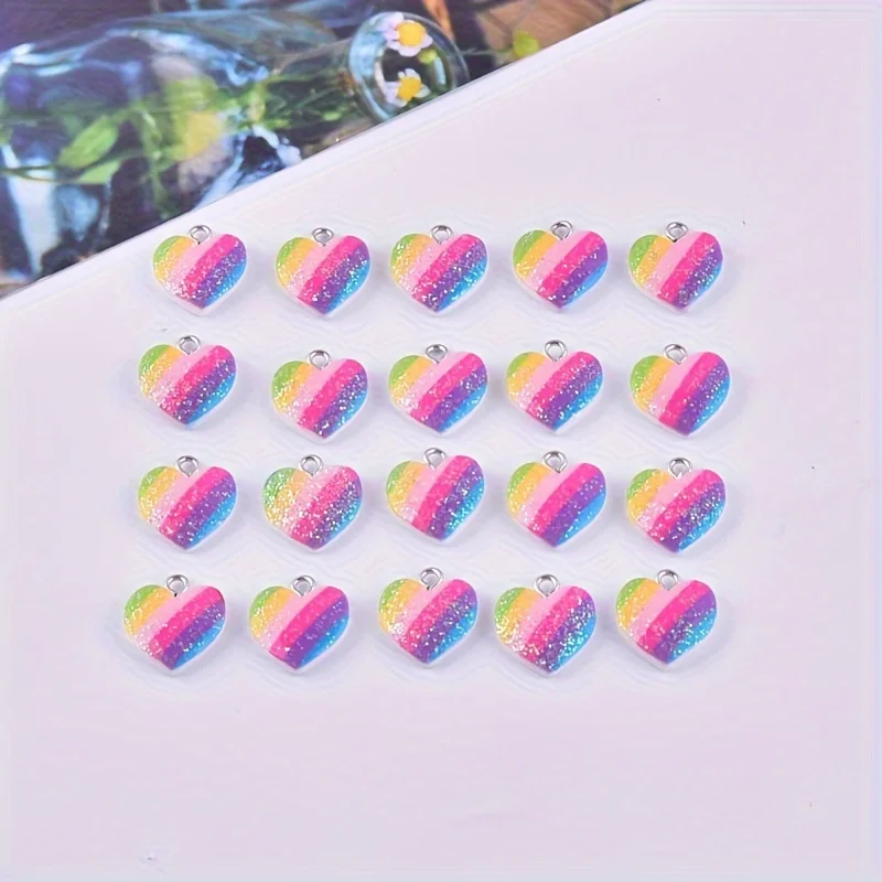 10 stuks kleurrijke hartvormig - Resin Art Engagement recensie en prijs
