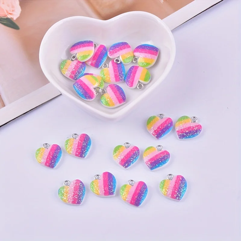 10 stuks kleurrijke hartvormig - Resin Art Engagement recensie en prijs