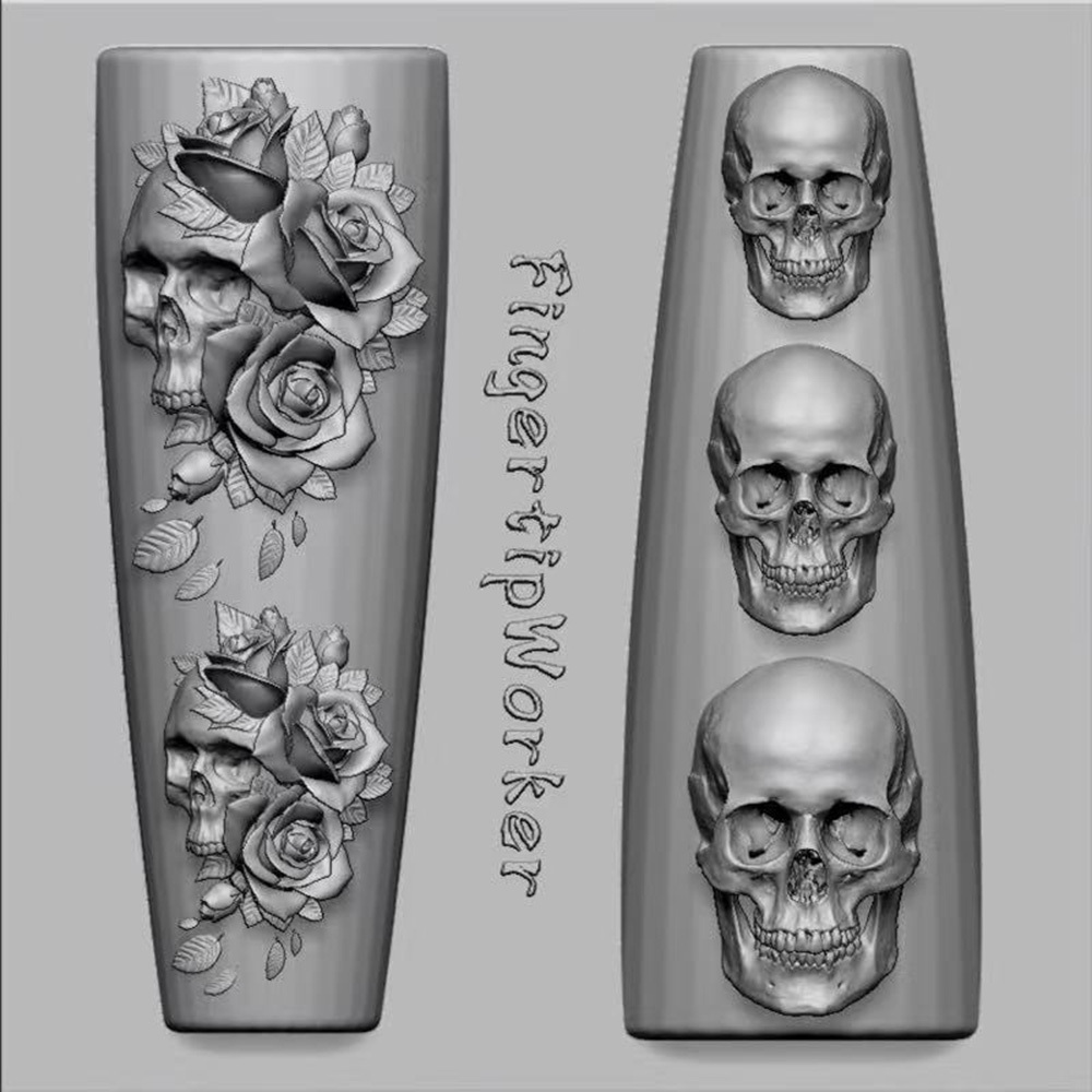 2-delige set donkerroze schede - Resin Art Template recensie en prijs