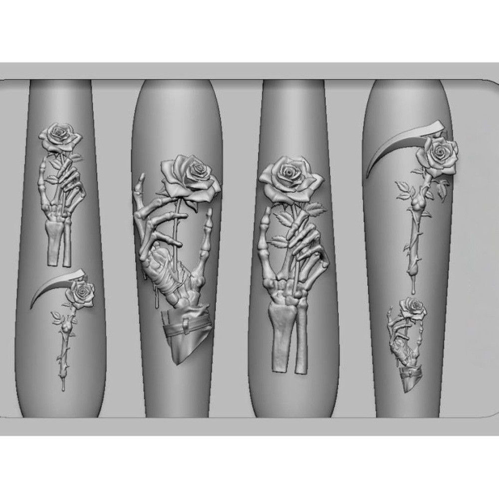 2-delige set donkerroze schede - Resin Art Template recensie en prijs