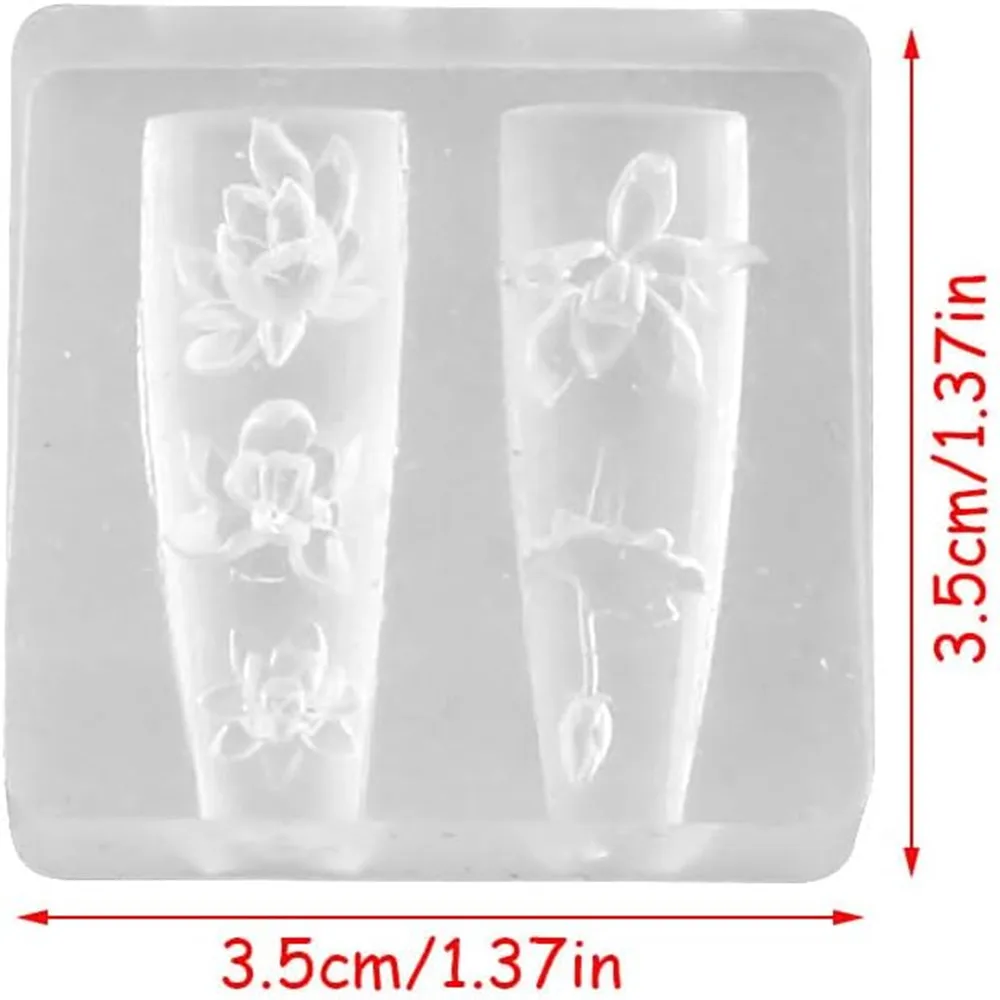 3D doornen nagelontwerp silico - Resin Art Template recensie en prijs