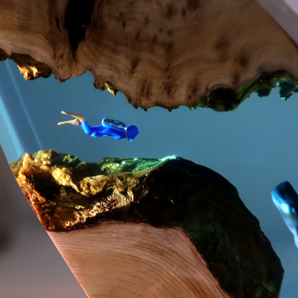 Nieuwe onderwatergrot walvis d - Resin Art With Wood recensie en prijs