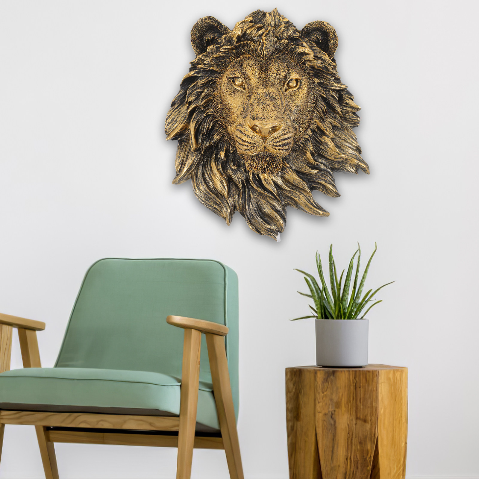 Imitatie Leeuw Wanddecoratie H - Resin Art Sculptures recensie en prijs
