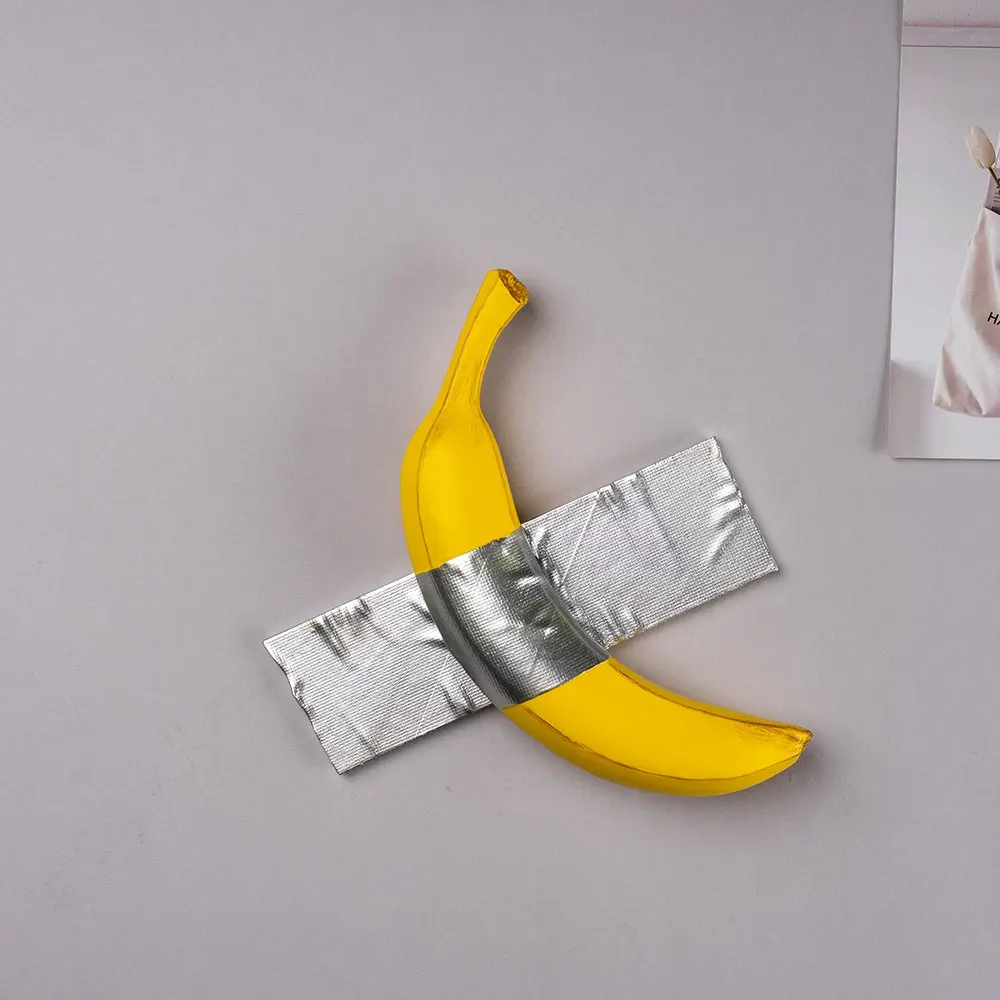 Hars tape banaan sculptuur wan - Resin Art Sculptures recensie en prijs