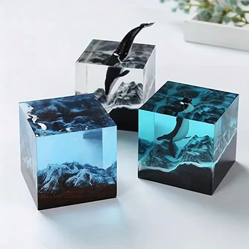 Kubusvormige harsvorm, transpa - Resin Art Cube recensie en prijs