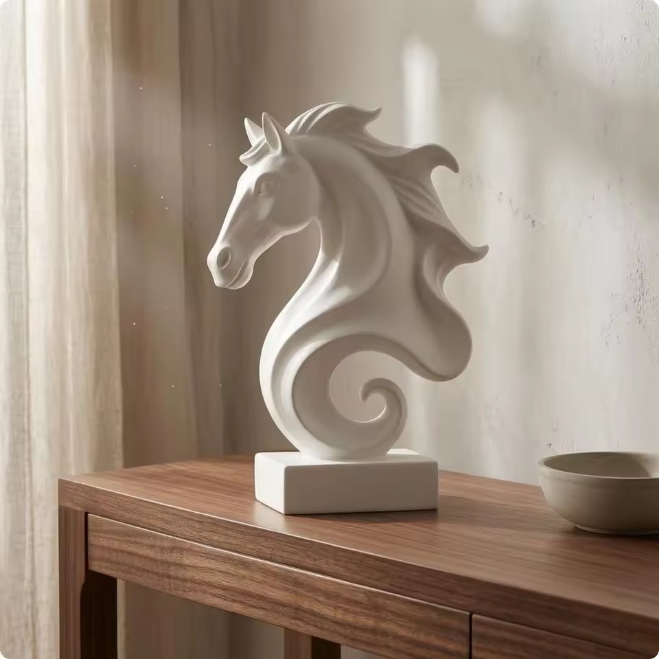 Paardenkop sculptuur, verzamel - Resin Art Cube recensie en prijs
