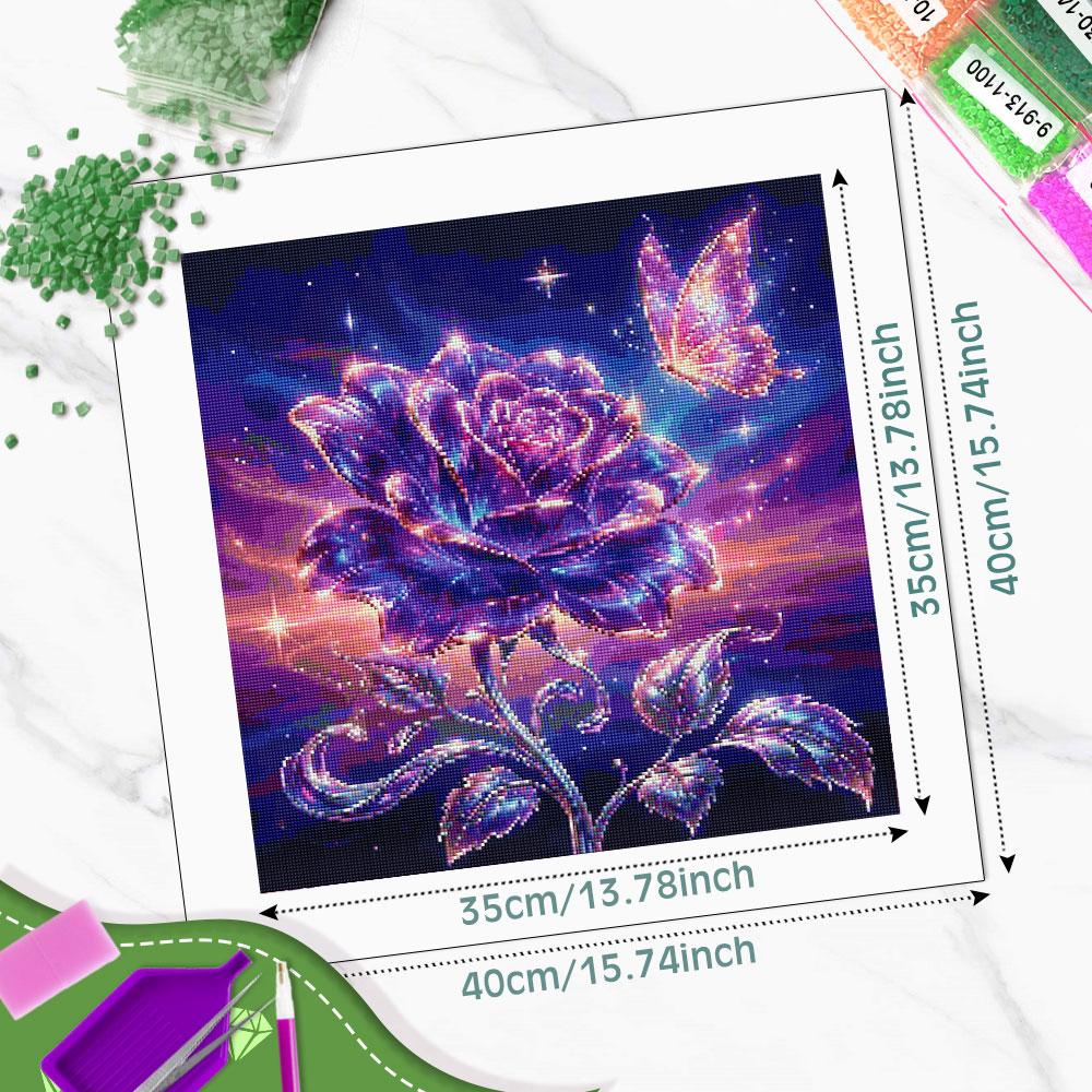 Huacan volledige vierkante ron - Resin Art Rose recensie en prijs