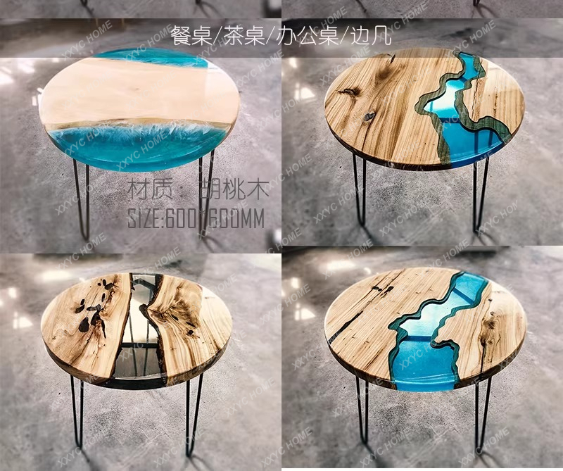 Creatieve kunst eettafel epoxy - Resin Art With Wood recensie en prijs