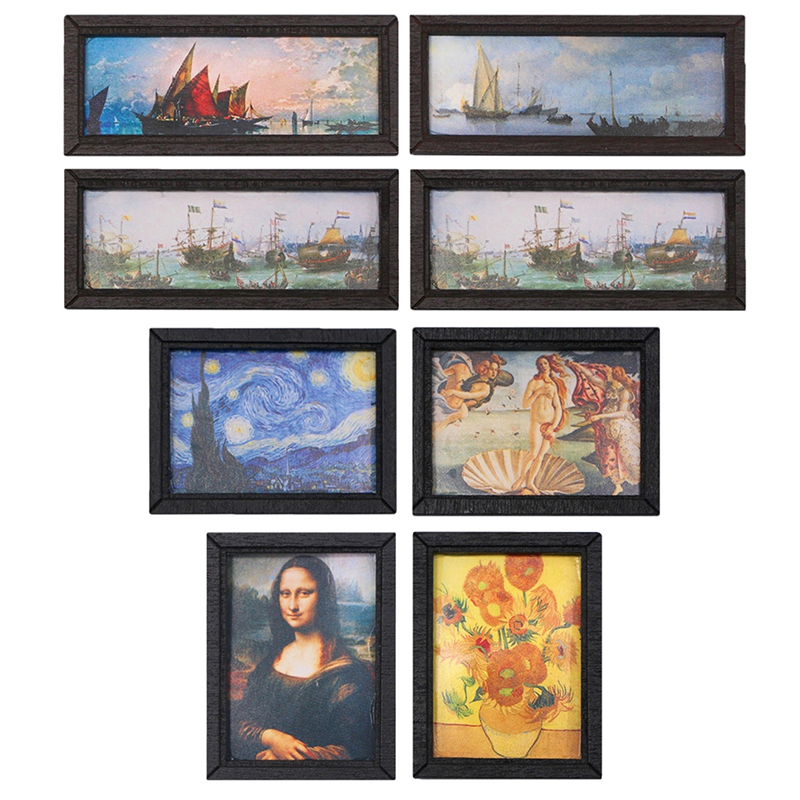 8 stuks 1:12 poppenhuis vintag - Resin Art With Wood recensie en prijs