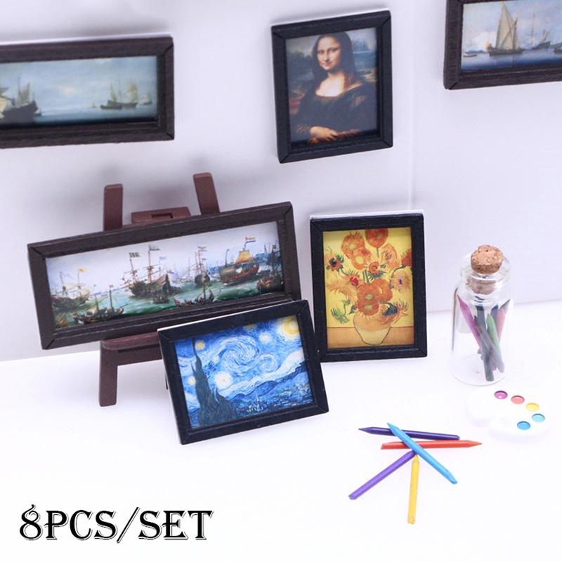 8 stuks 1:12 poppenhuis vintag - Resin Art With Wood recensie en prijs