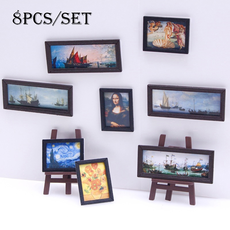 8 stuks 1:12 poppenhuis vintag - Resin Art With Wood recensie en prijs