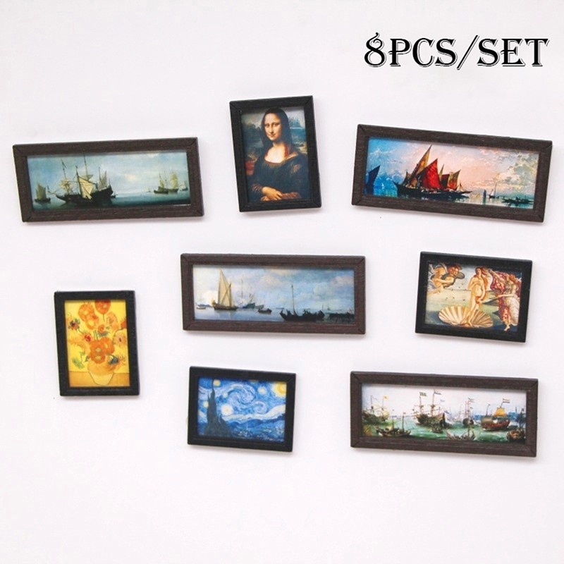 8 stuks 1:12 poppenhuis vintag - Resin Art With Wood recensie en prijs