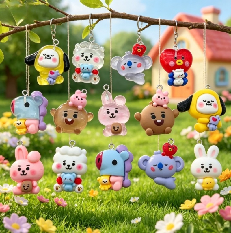 7 stks BT21 Hars Cartoon Charm - Resin Art Engagement recensie en prijs