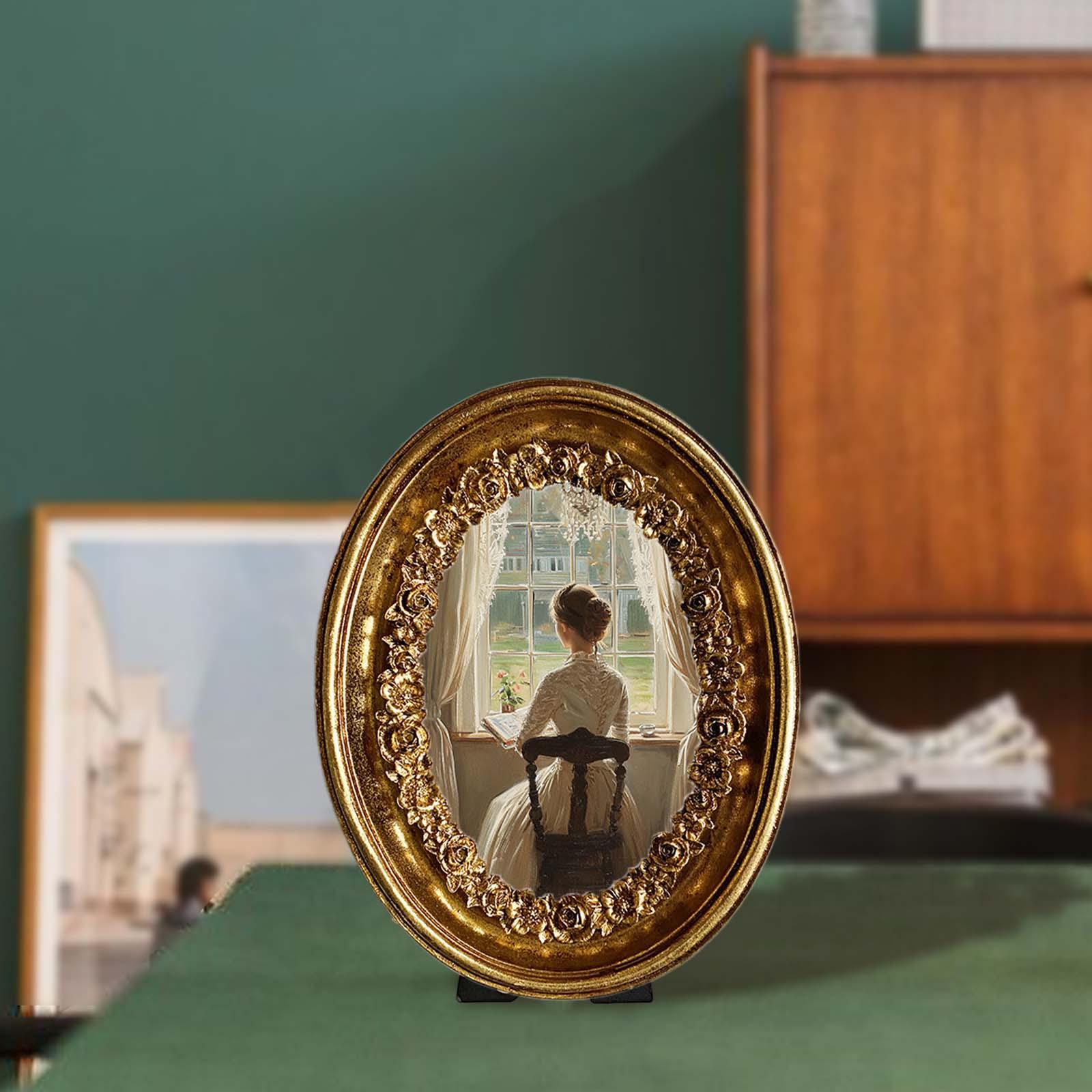 Vintage ovale fotolijst 5,8x7, - Resin Art Gallery recensie en prijs