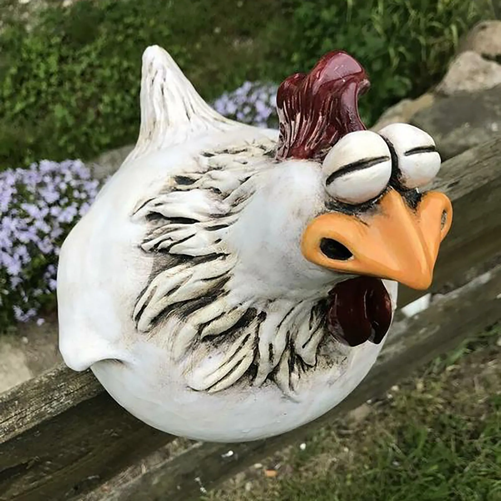 Grappige kip hek decor standbe - Resin Art Sculptures recensie en prijs