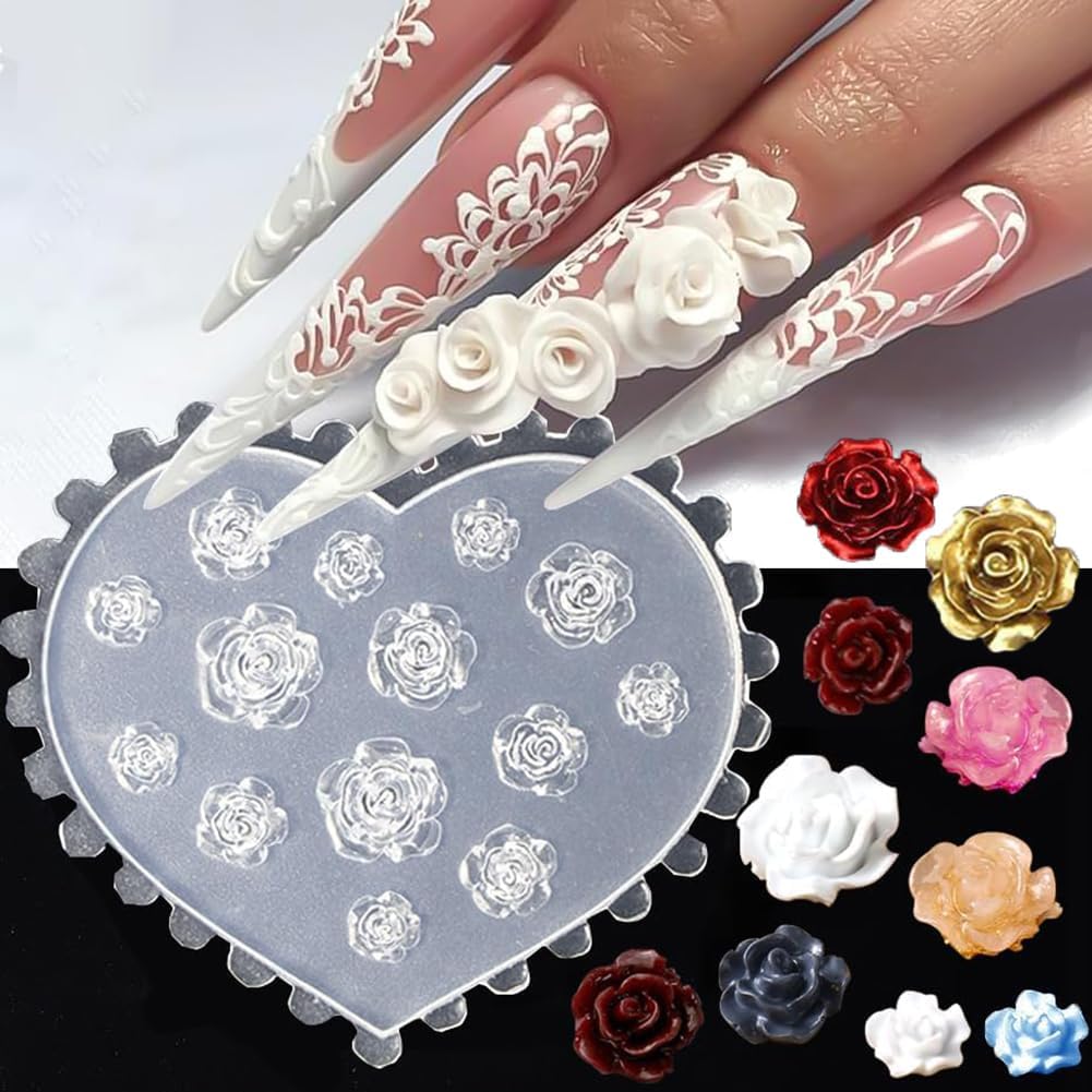 3D Bloem Nagel Mallen Silicone - Resin Art Template recensie en prijs