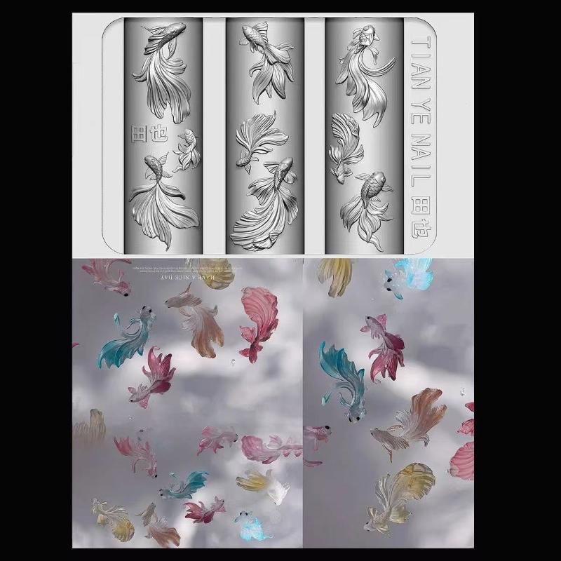 3D Zachte Siliconen Nagel Ocea - Resin Art Template recensie en prijs