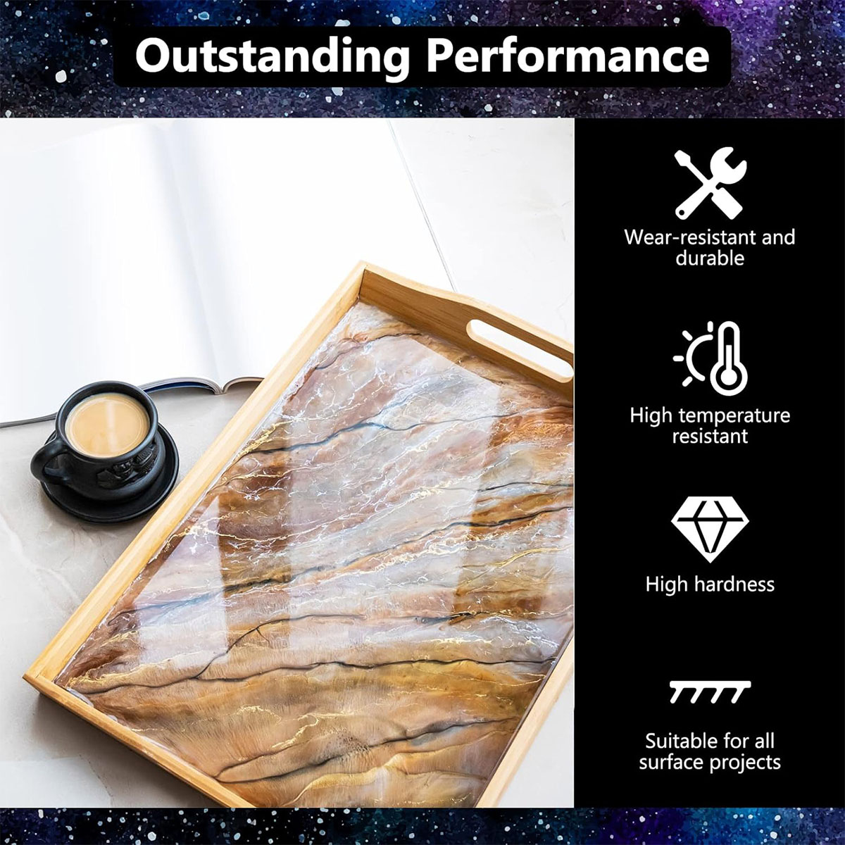 1000ml Kristalheldere Epoxyhar - Resin Art With Wood recensie en prijs