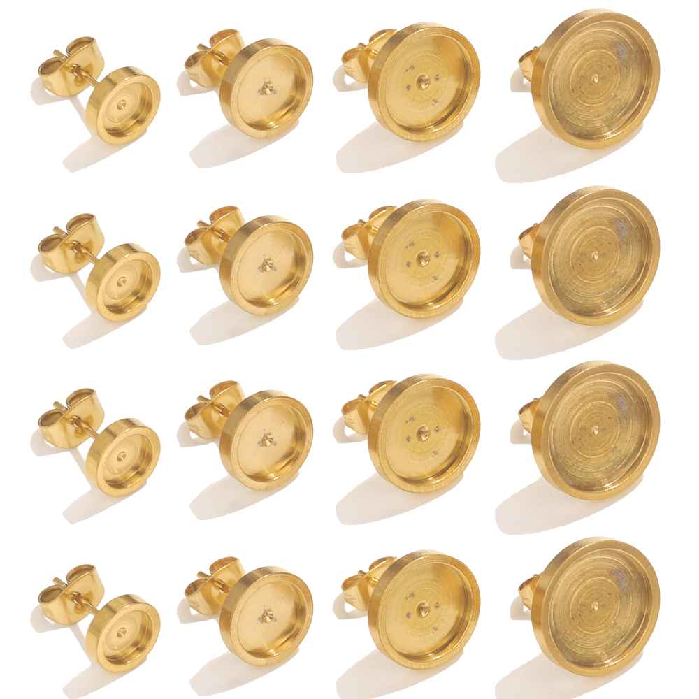 10st roestvrij staal gouden oo - Resin Art Engagement recensie en prijs