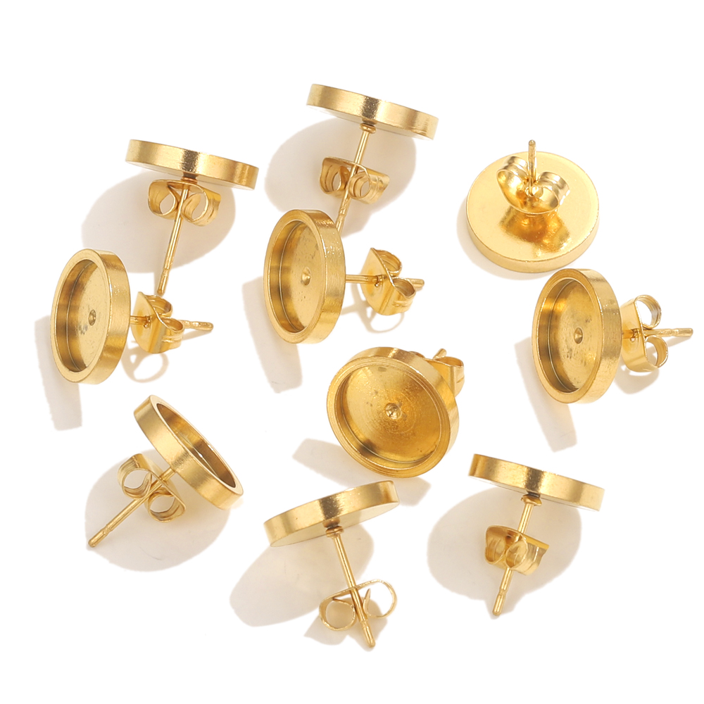 10st roestvrij staal gouden oo - Resin Art Engagement recensie en prijs