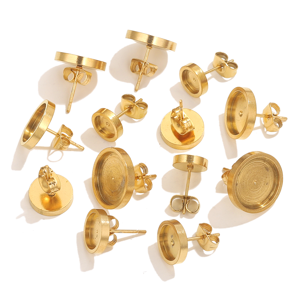 10st roestvrij staal gouden oo - Resin Art Engagement recensie en prijs